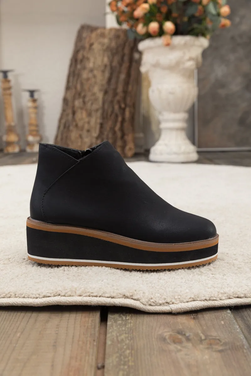 Platform Ankle Boot - Black