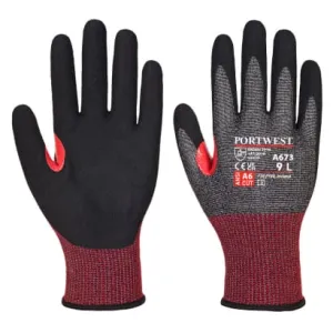 Portwest CS AHR18 Nitrile Foam Cut Resistant Level F Safety Glove-A673
