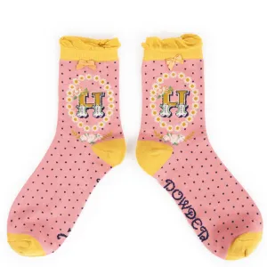 Powder Initial H Ankle Socks