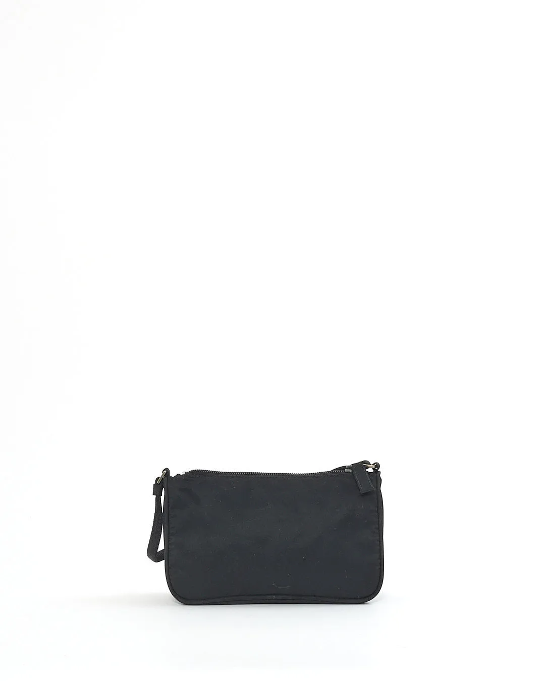 Prada Black Nylon Tessuto Mini Pochette Shoulder Bag