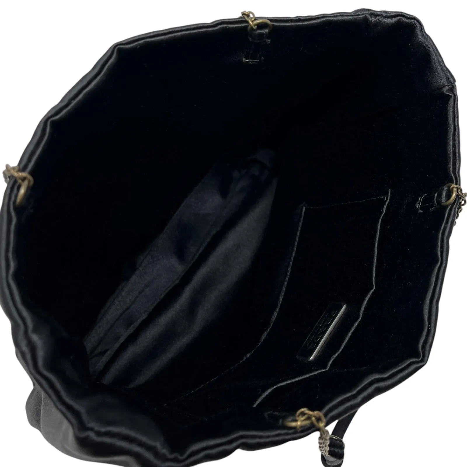 Prada Black Satin Shoulder Bag