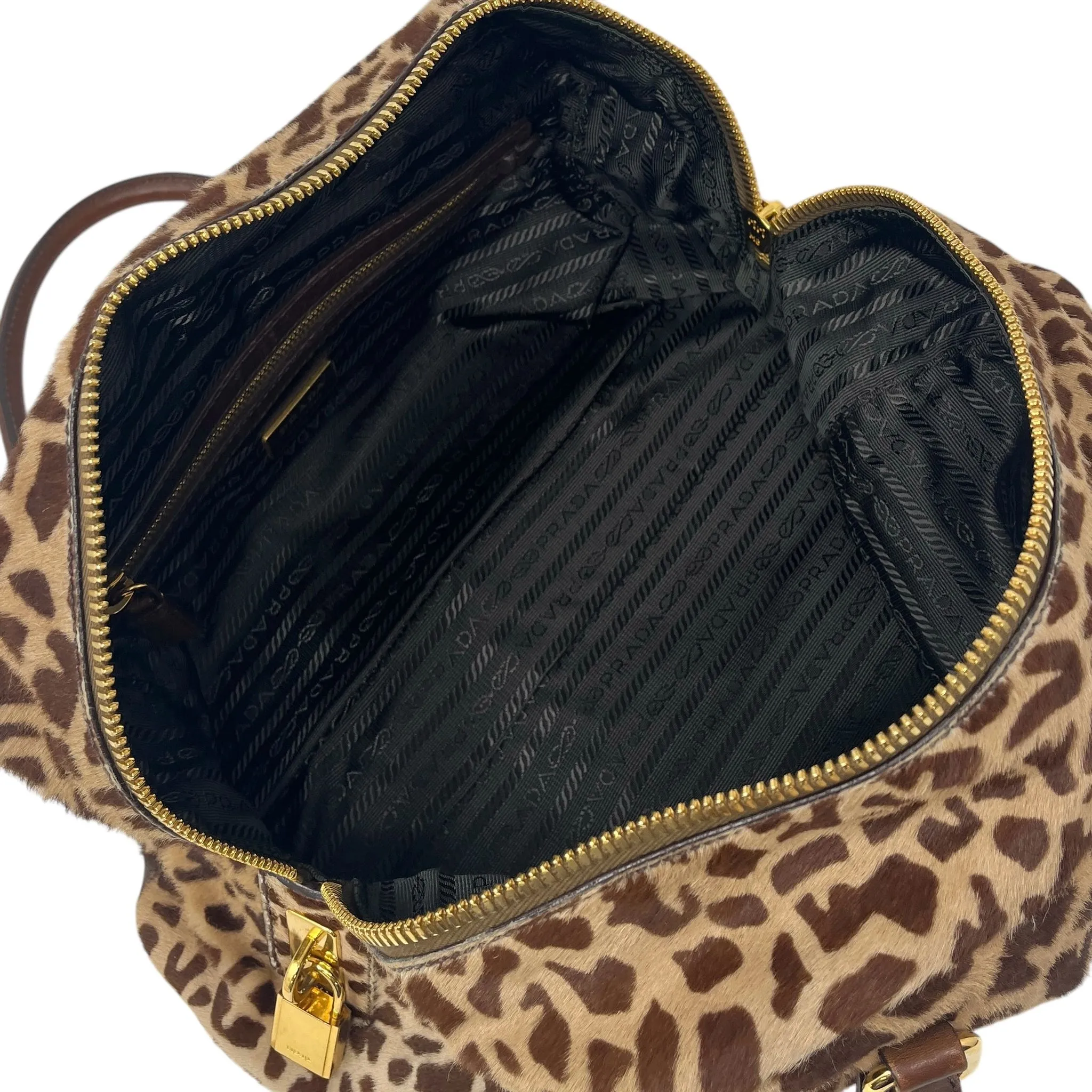 Prada Giraffe Logo Shoulder Bag