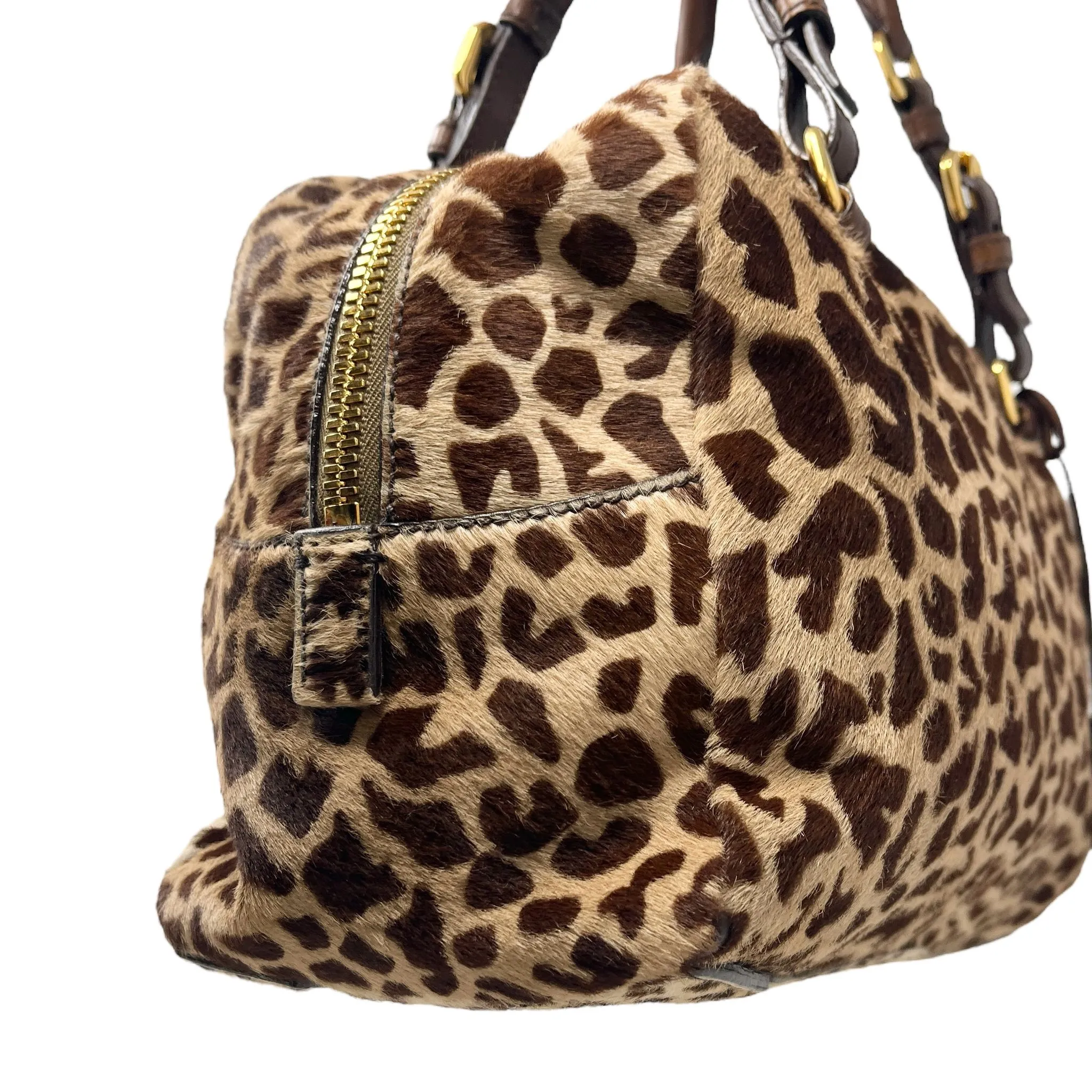 Prada Giraffe Logo Shoulder Bag