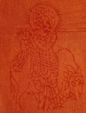 Primordial Om & Asian Symbols Printed Scarf