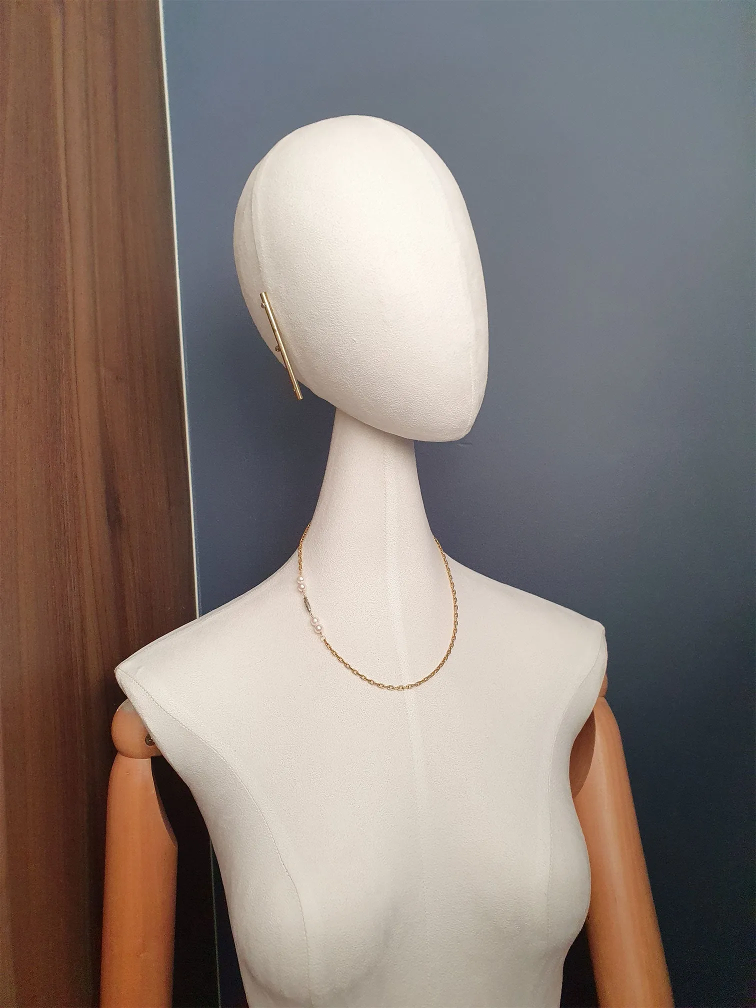 princess-cut 18K antique diamond necklace | Fine 18K necklace