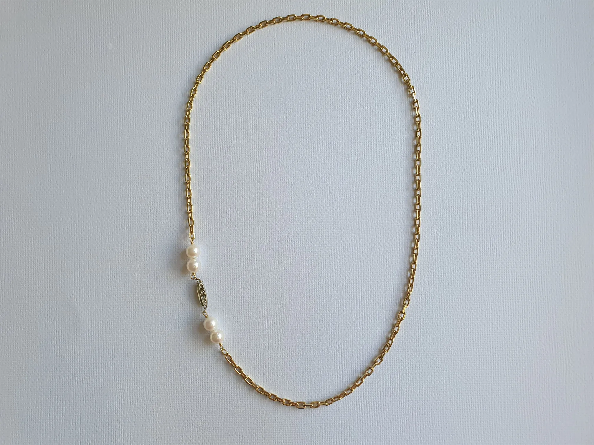 princess-cut 18K antique diamond necklace | Fine 18K necklace