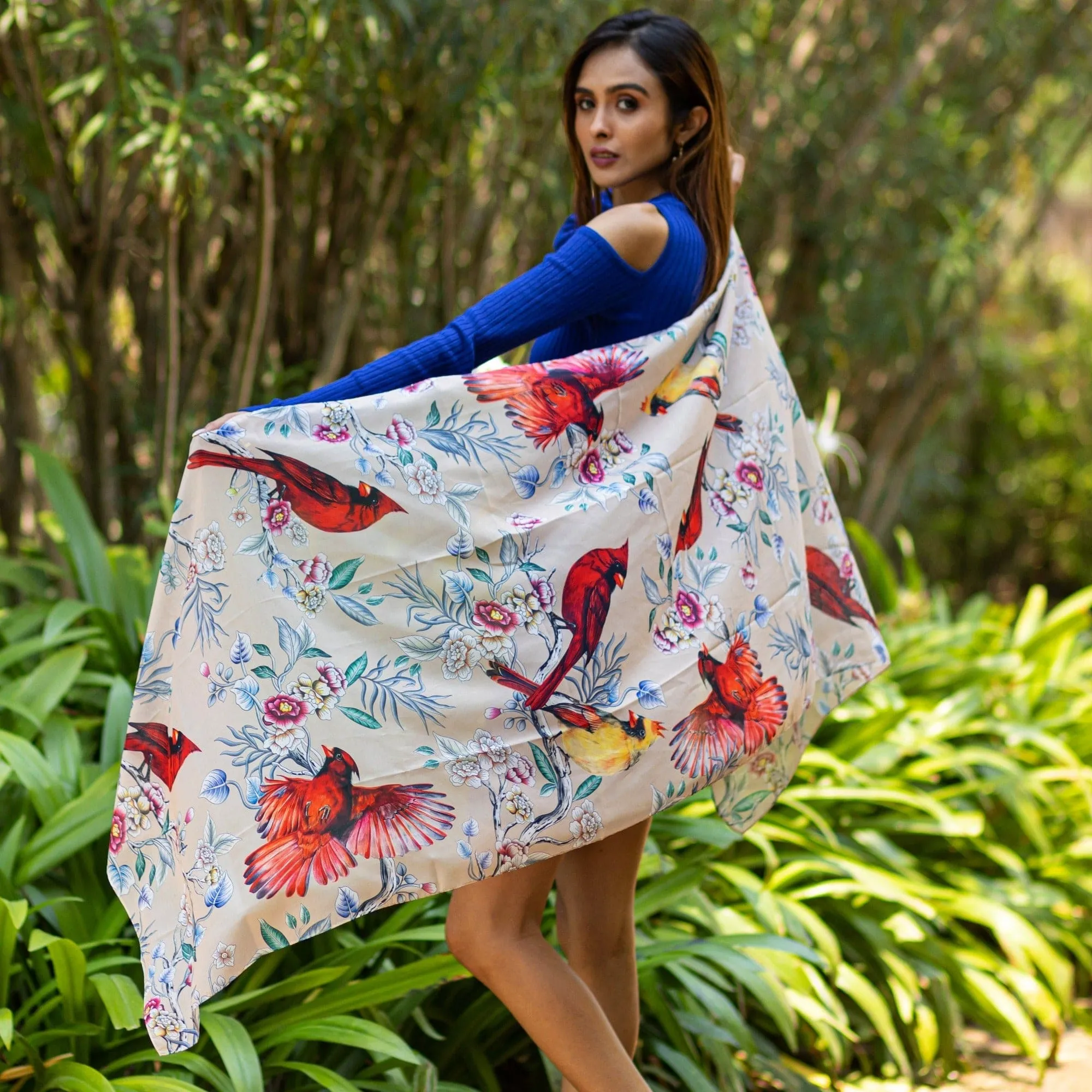 Printed Chiffon Scarf - 3300