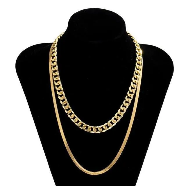 Punk Miami Cuban Choker Collar Necklace