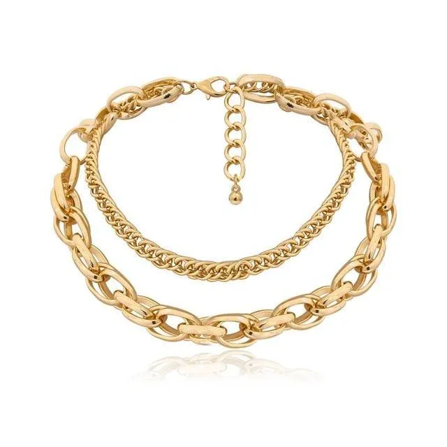 Punk Miami Cuban Choker Collar Necklace