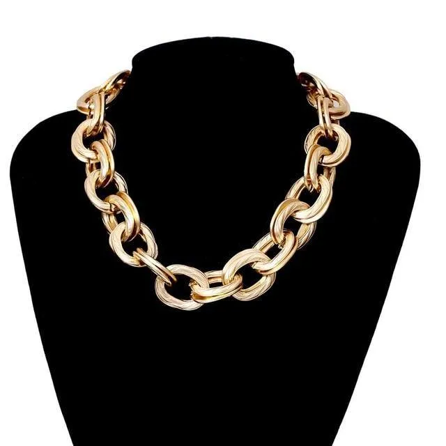 Punk Miami Cuban Choker Collar Necklace