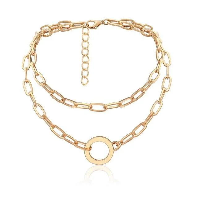 Punk Miami Cuban Choker Collar Necklace