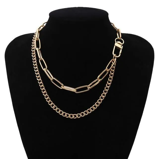 Punk Miami Cuban Choker Collar Necklace