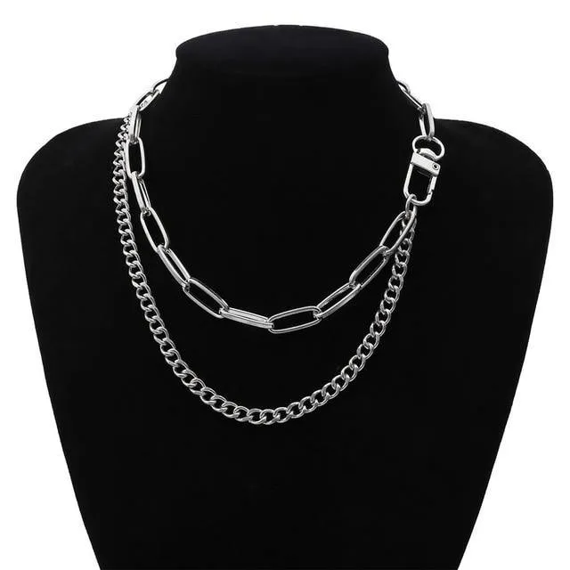 Punk Miami Cuban Choker Collar Necklace