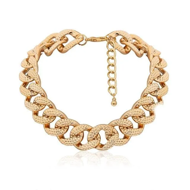 Punk Miami Cuban Choker Collar Necklace