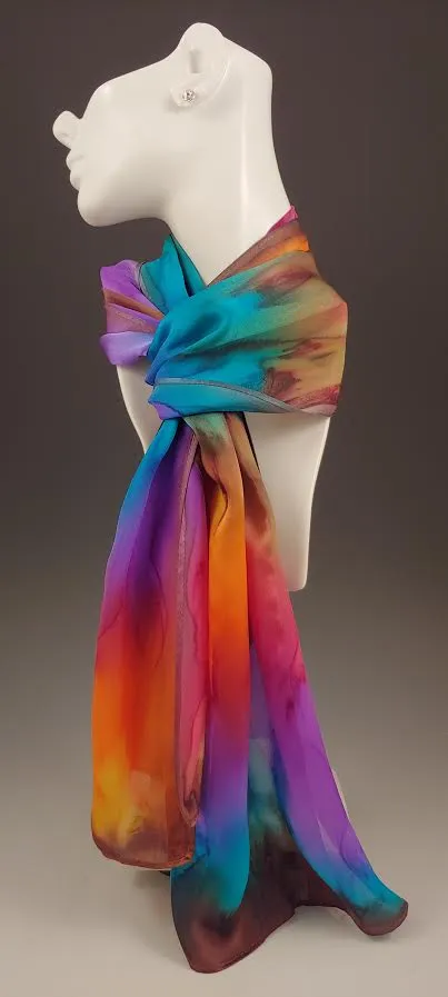 "Autumn Leaves" Silk Scarf