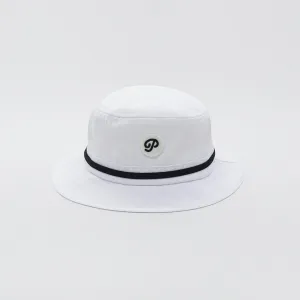 "P" Script Applique Bucket(White)