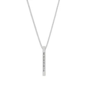"TAKE THE RISK OR LOSE IT ALL" NECKLACE