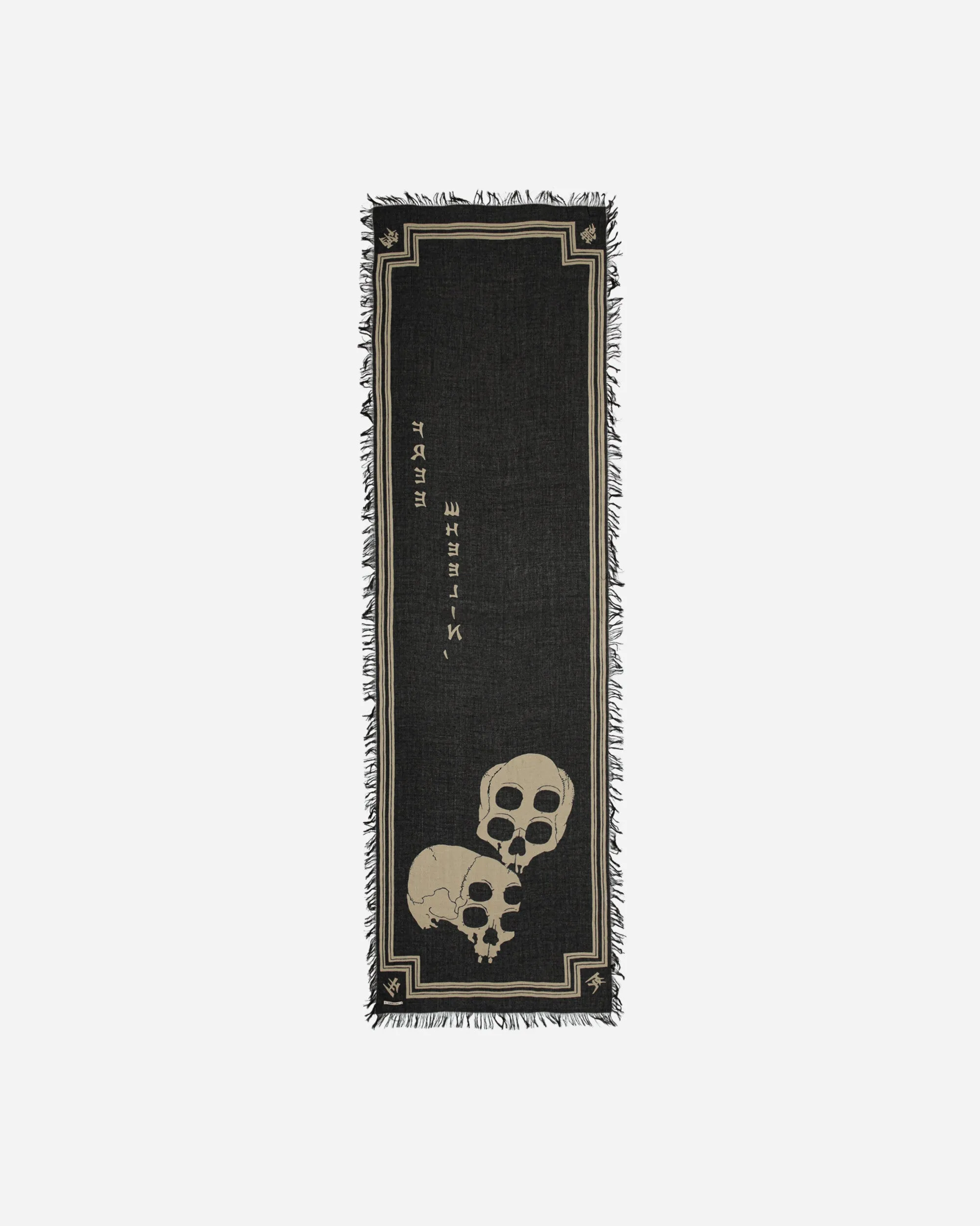 Rayon Wabi Sabi Rainskull Stole Black
