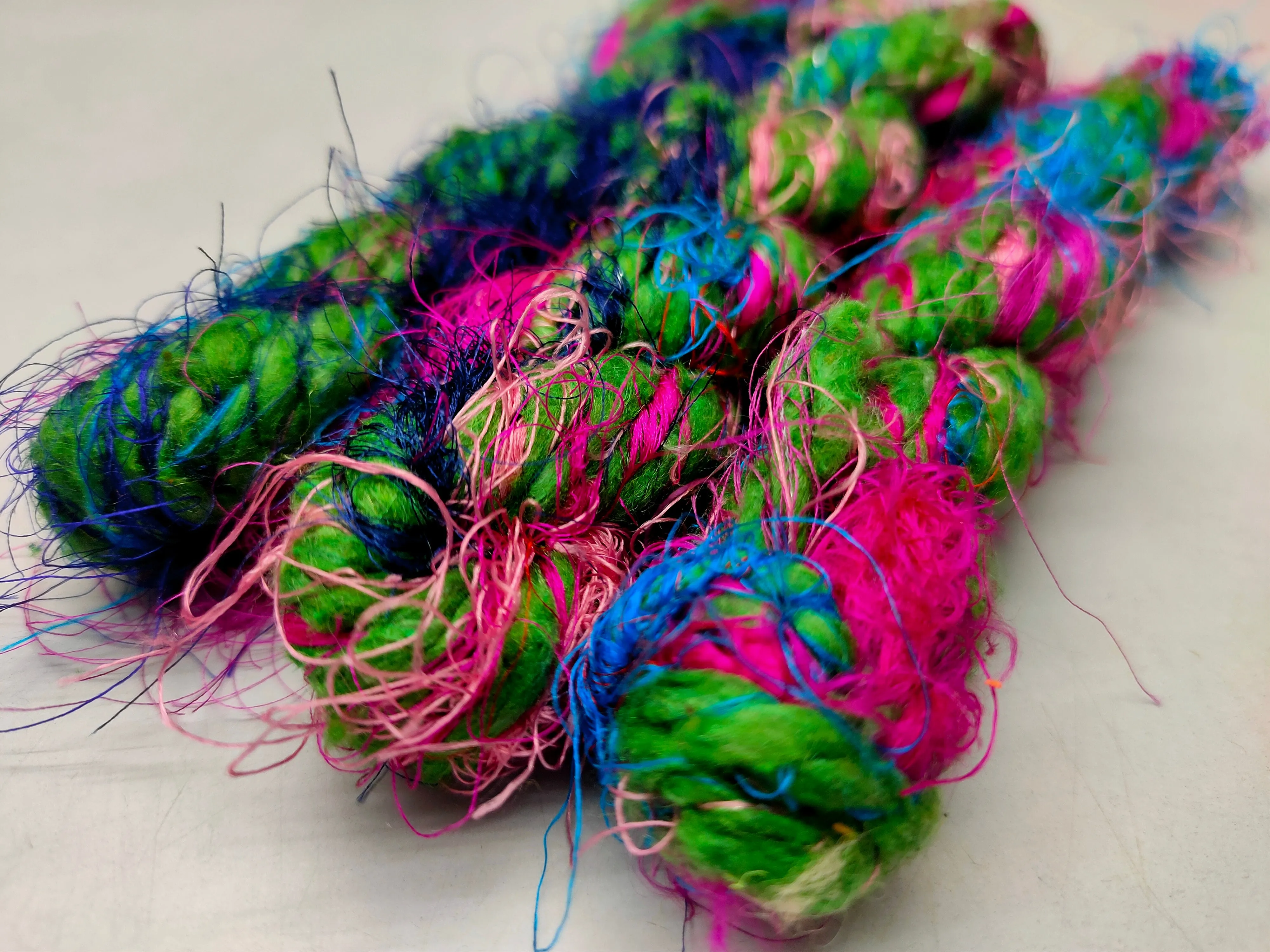 Recycled Handspun Yarn - Big Candy - Forest