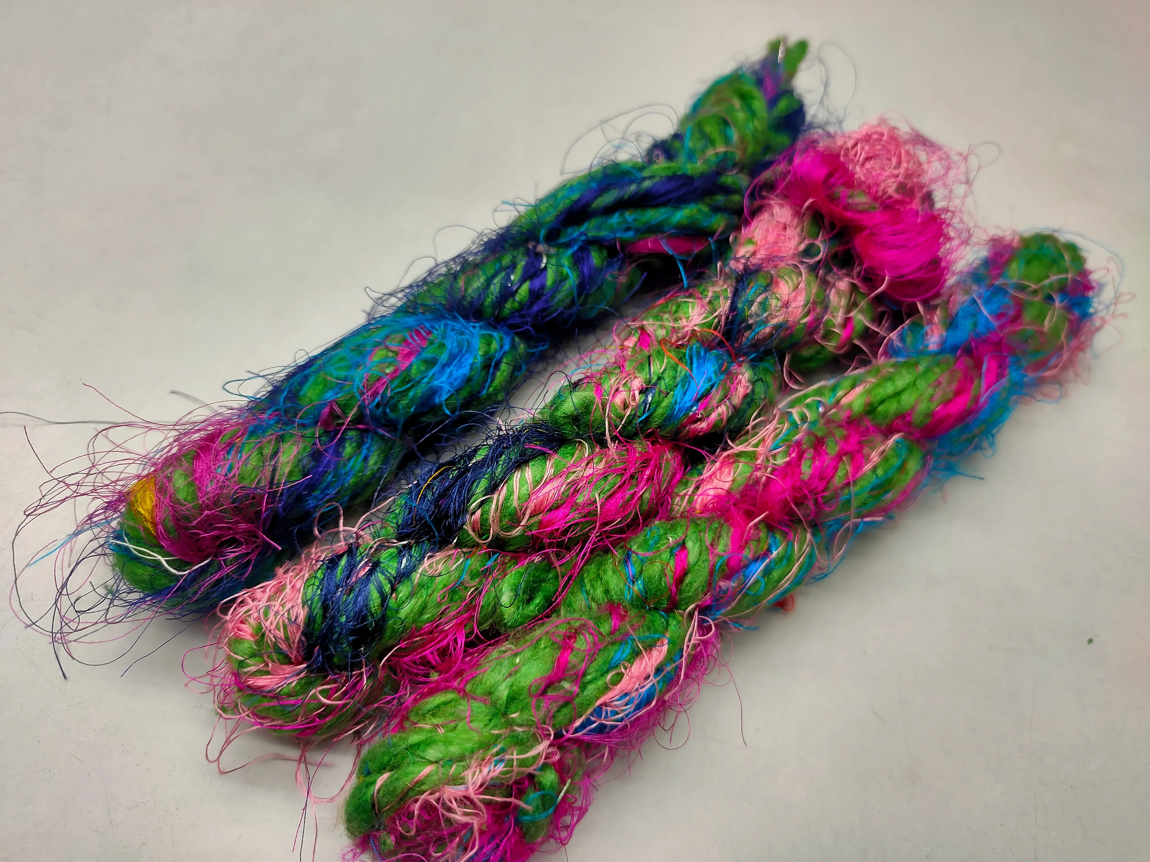 Recycled Handspun Yarn - Big Candy - Forest