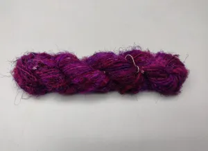 Recycled Sari Silk Yarn Purple