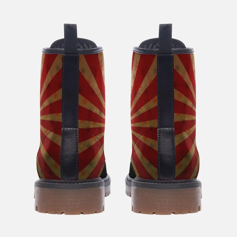 Red Circus Black Vegan Leather Unisex Boots