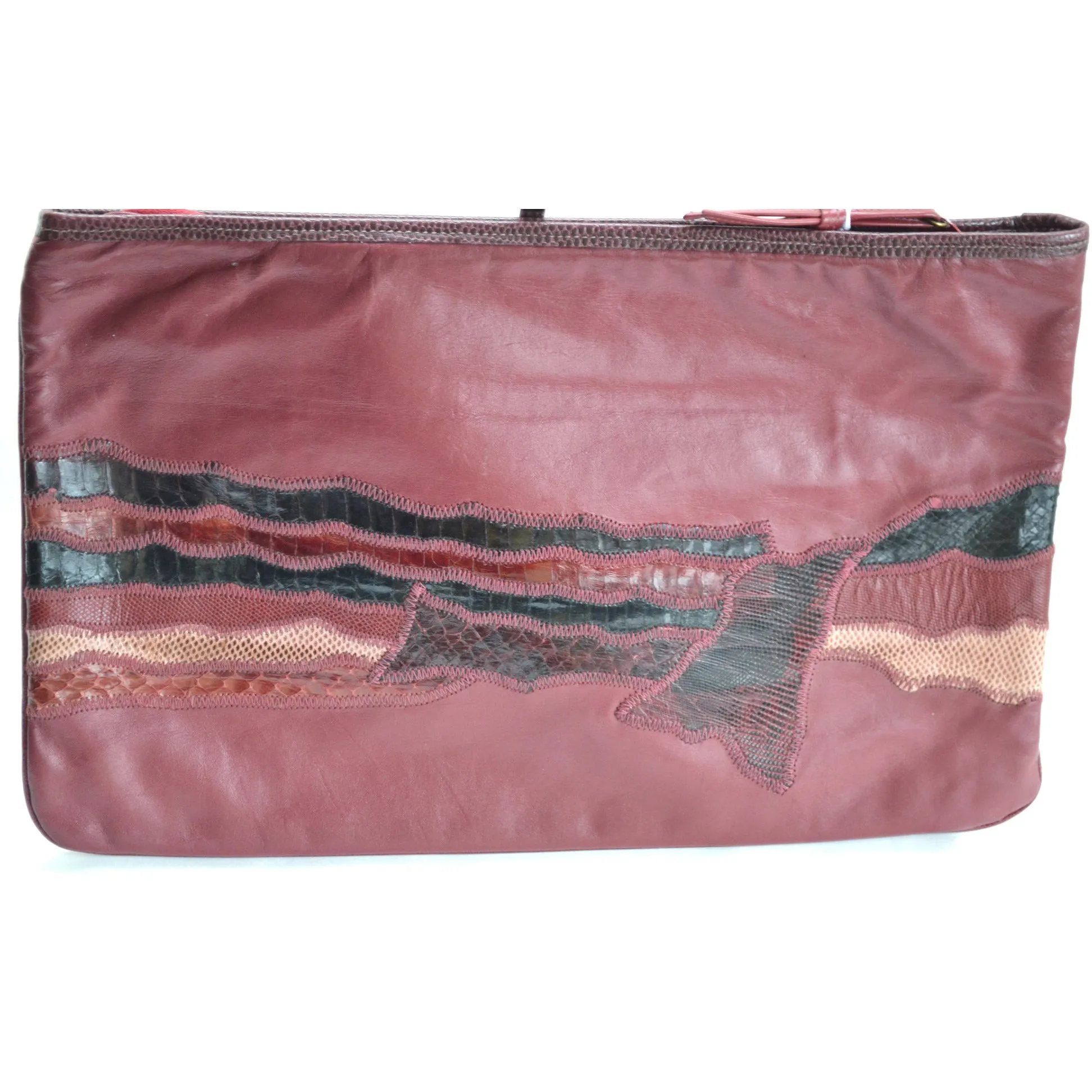 Reptile Patchwork Clutch Purse By Vasilis