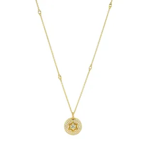 REVERSIBLE DIAMOND STAR PENDANT -ONE OF A KIND