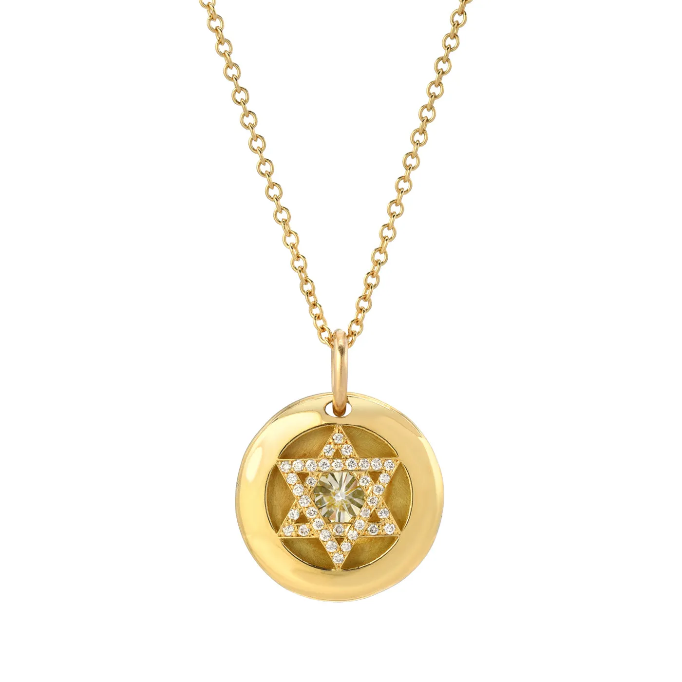 REVERSIBLE DIAMOND STAR PENDANT -ONE OF A KIND