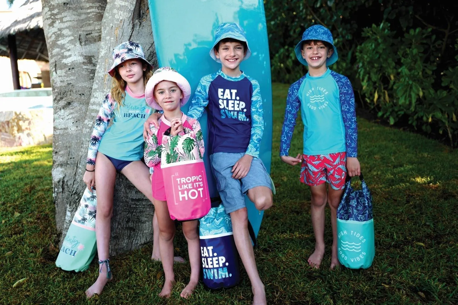 Reversible UV Hat - Eat, Sleep, Swim