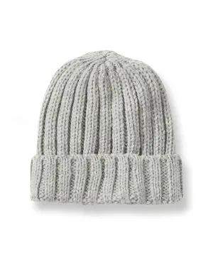 Ribbed Beanie Light Grey