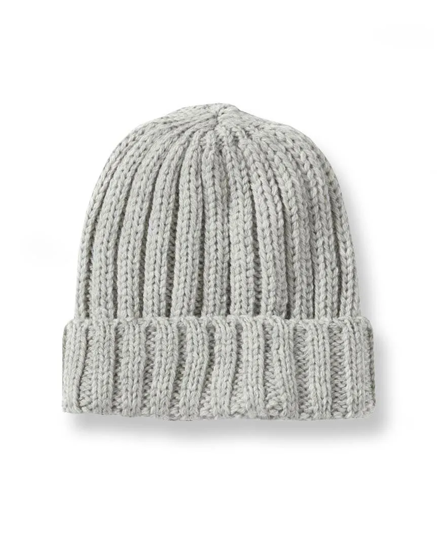 Ribbed Beanie Light Grey