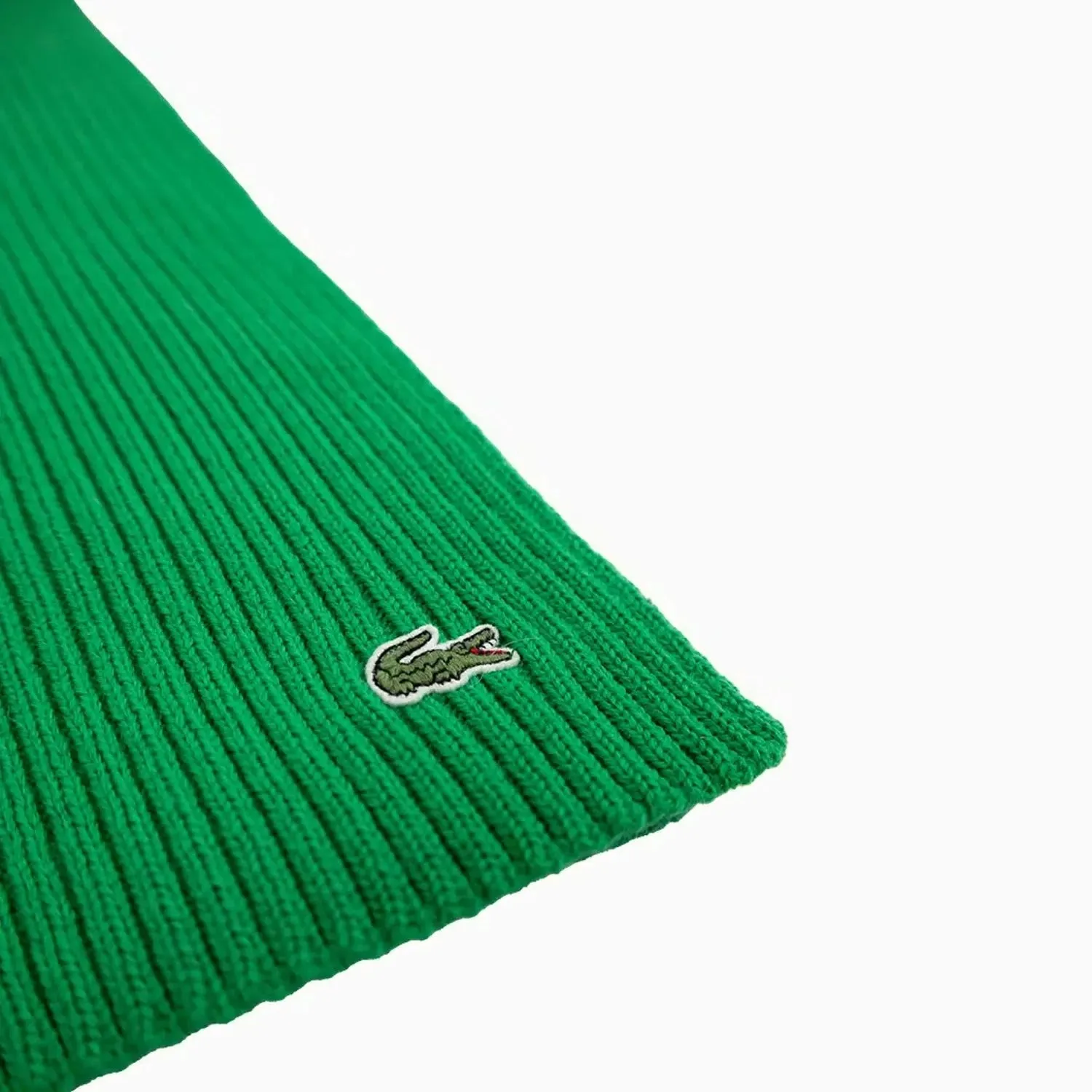 Ribbed Crocodile Wool Scarf