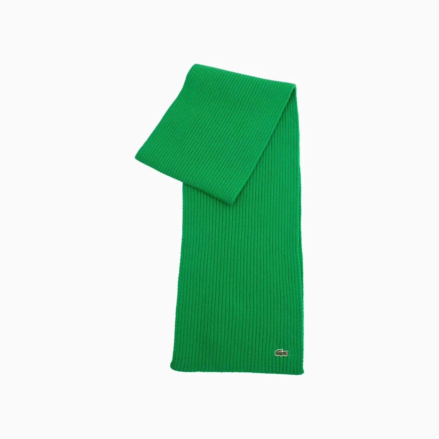 Ribbed Crocodile Wool Scarf