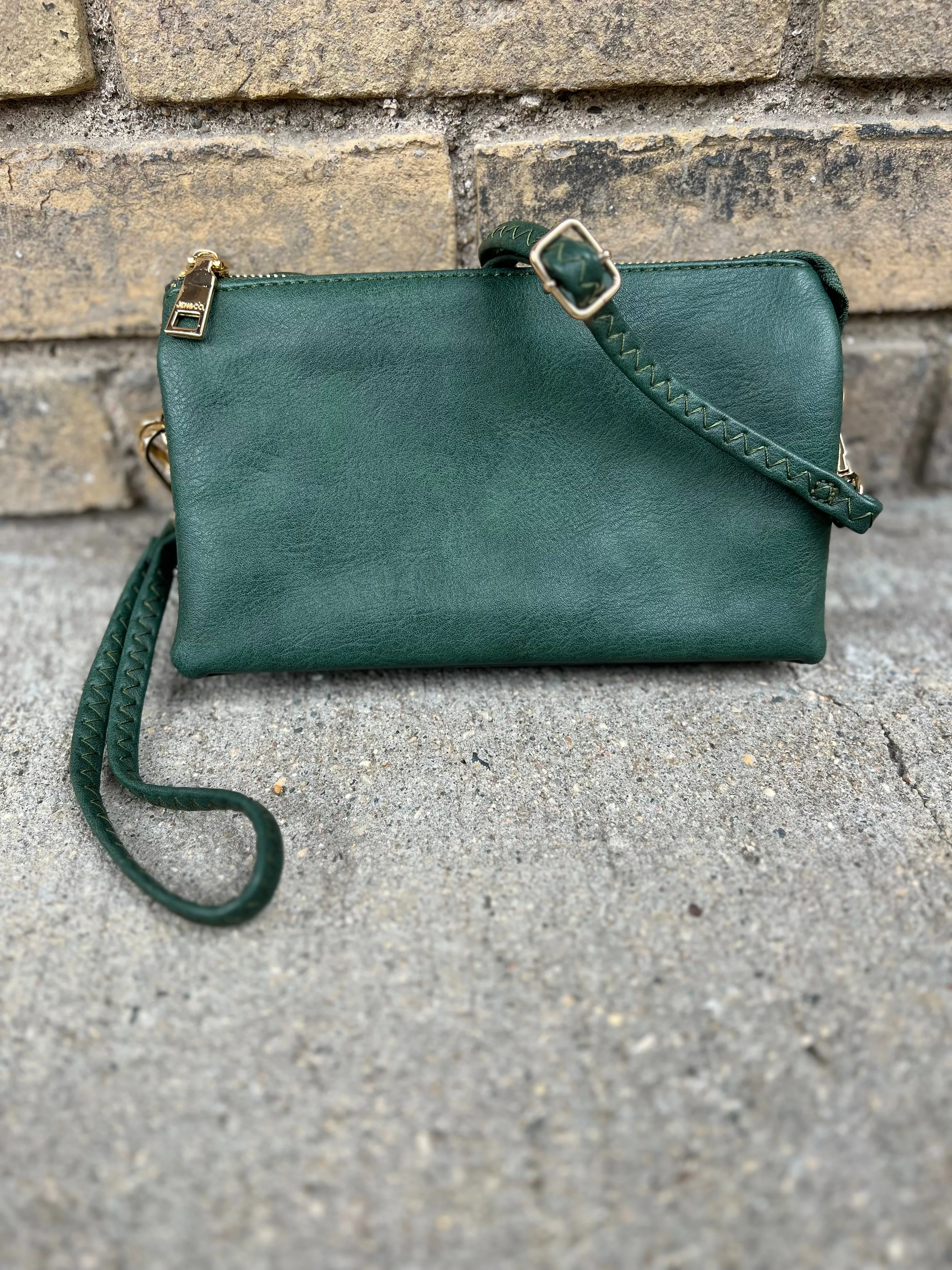 Riley 3 Compartment Crossbody/Wristlet