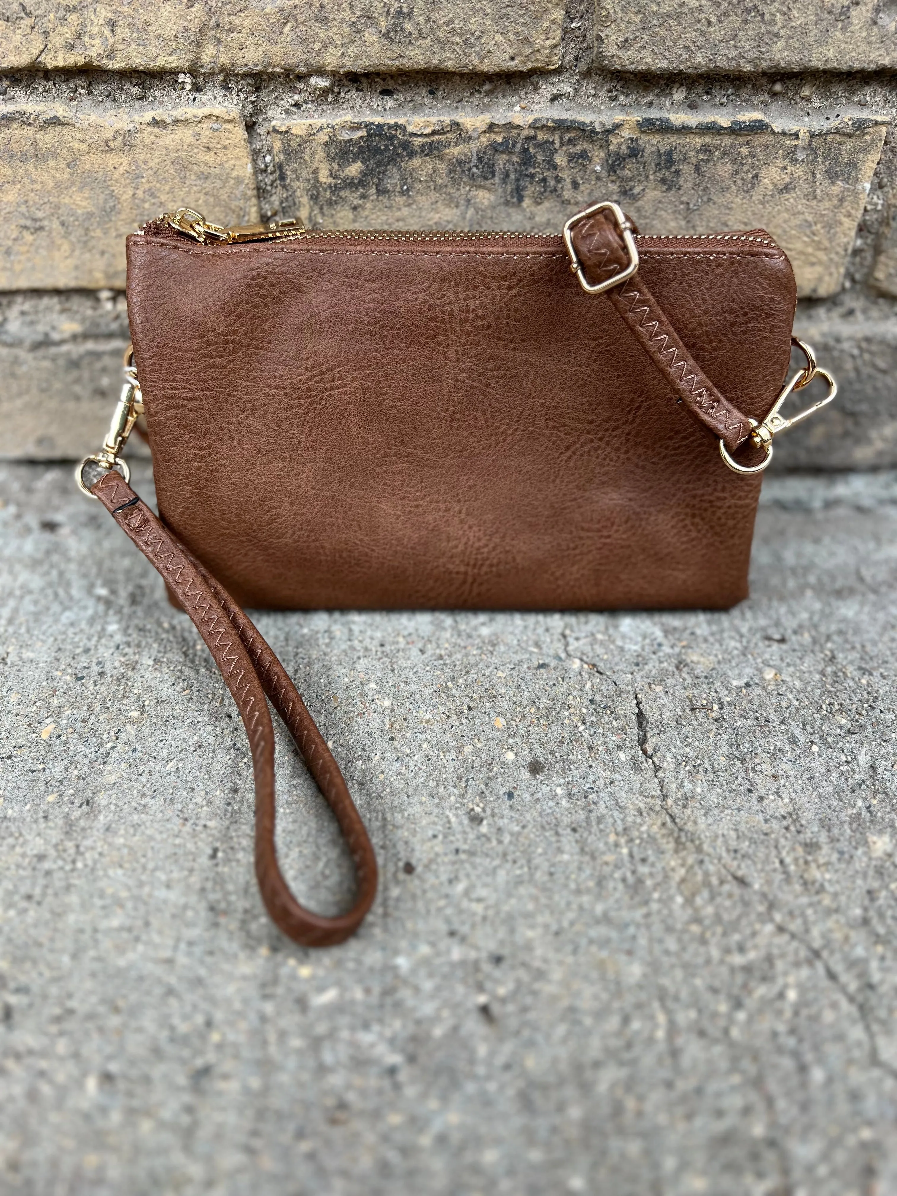 Riley 3 Compartment Crossbody/Wristlet