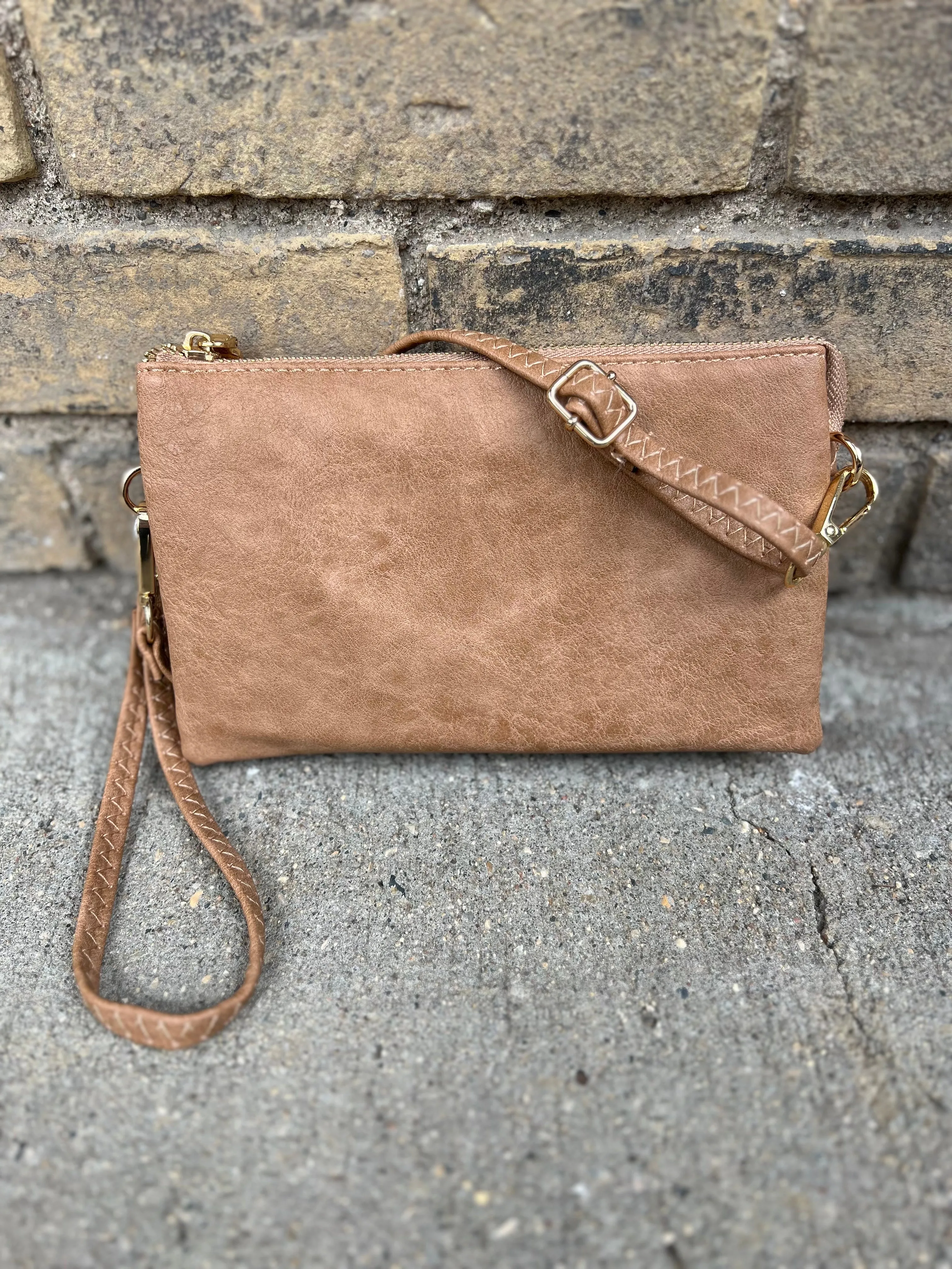 Riley 3 Compartment Crossbody/Wristlet