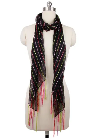 Rio Silk Scarf with Tassel