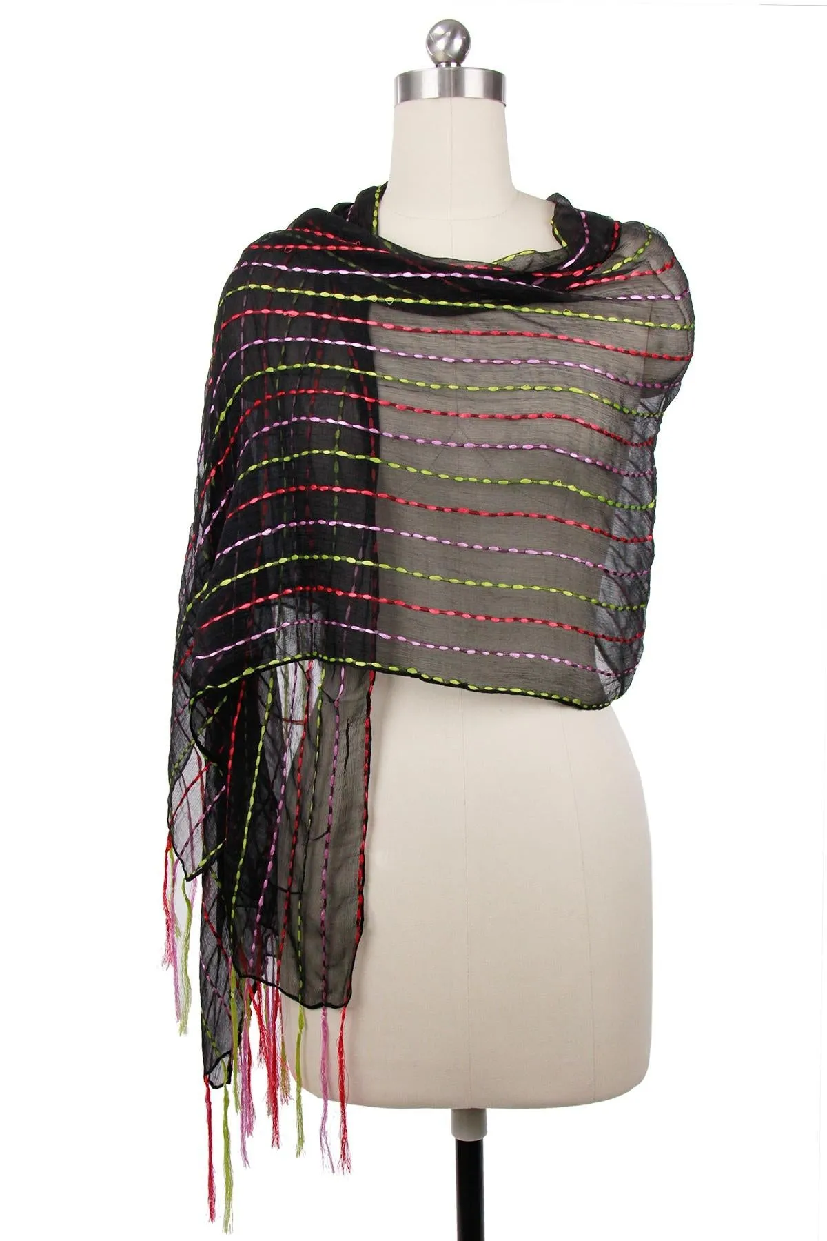 Rio Silk Scarf with Tassel