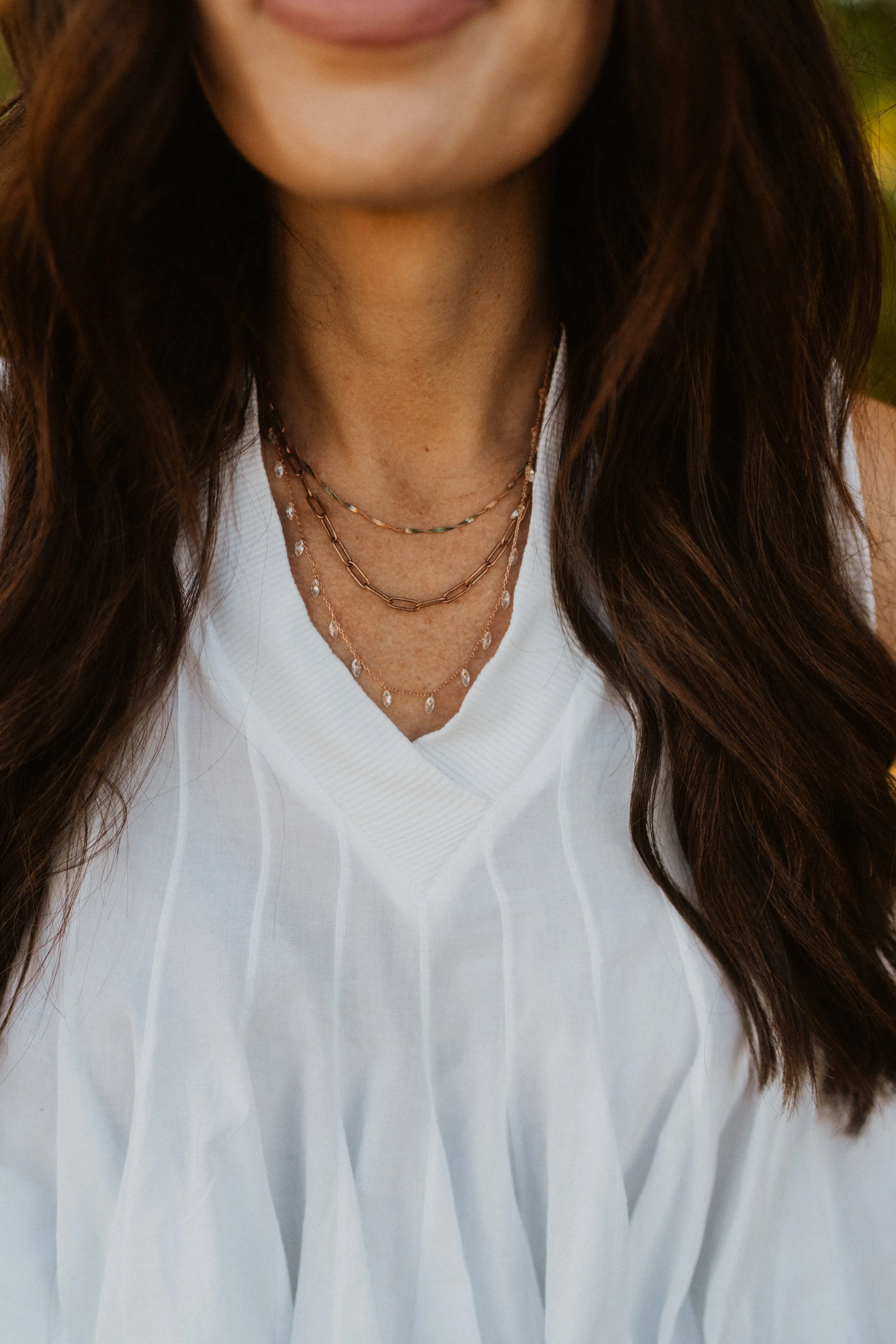 Rose Gold Dreamin' Necklace Set - FINAL SALE