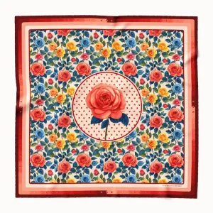 Rose Silk Scarf 90