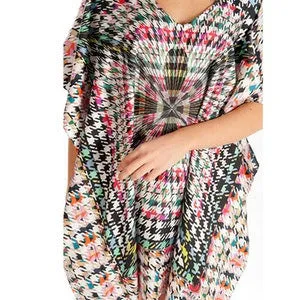 ROSSELLARAMA SILK TWILL LUXURY PONCHO