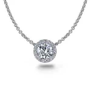 Round Brilliant Cut Diamond Necklace