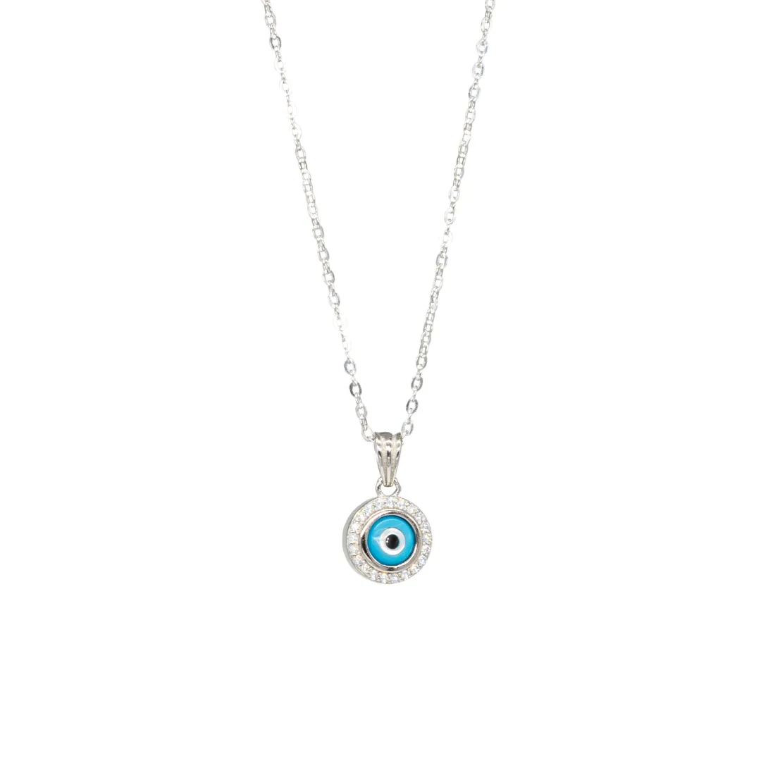 Round Evil Eye Necklace