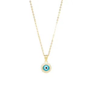 Round Evil Eye Necklace