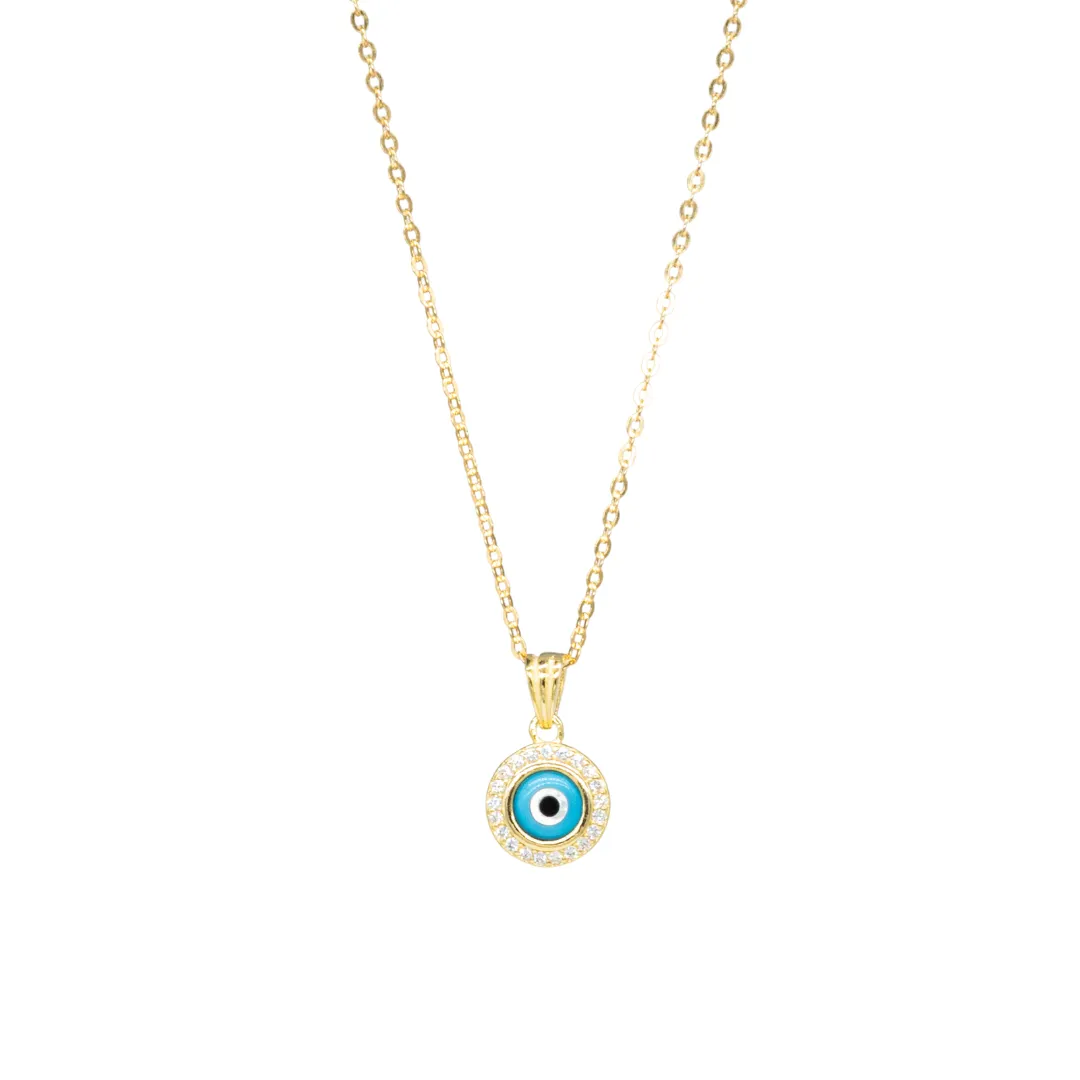 Round Evil Eye Necklace