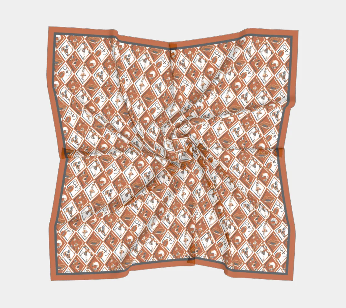 Rust   Grey Checkerboard Gameday 24 - Wholesale