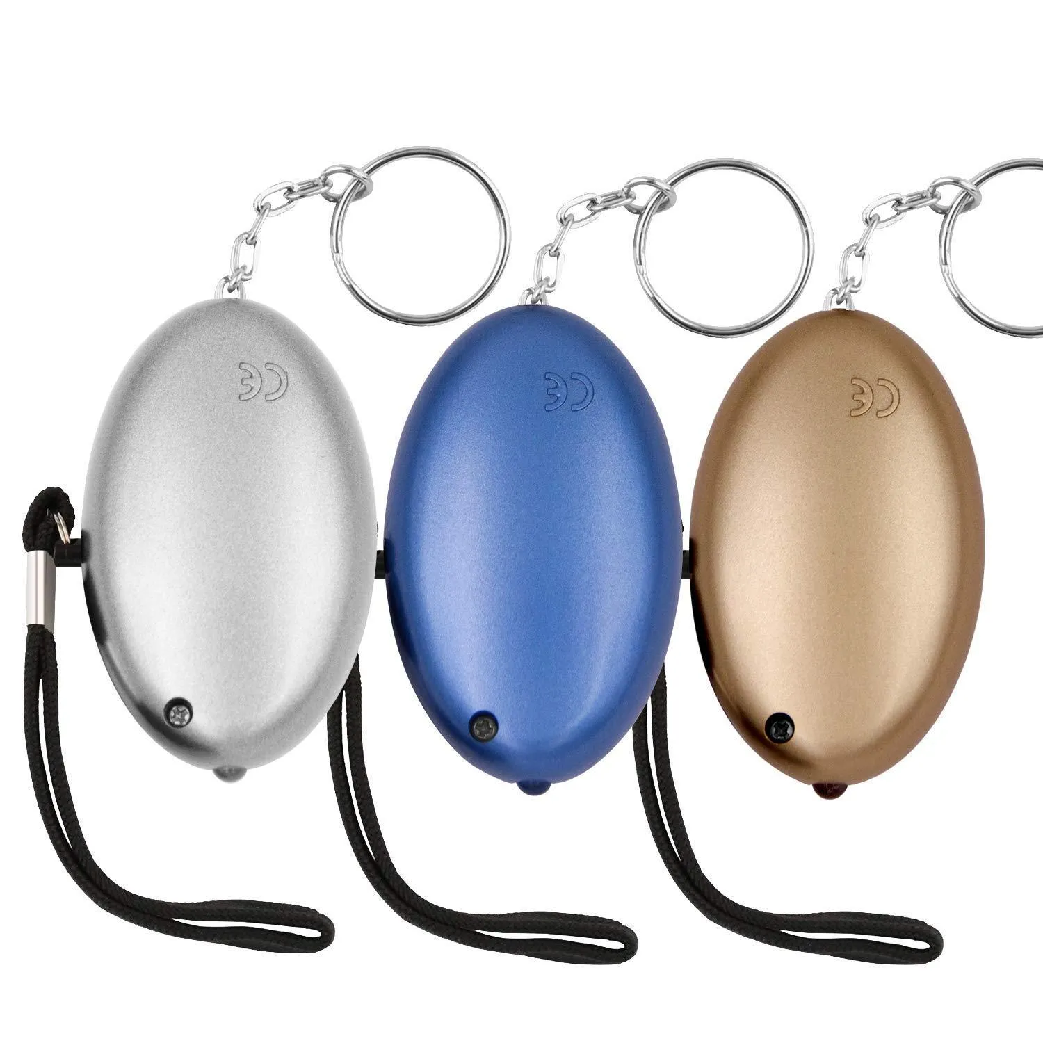 Safe Sound Personal Alarm, KOSIN 3 Pack 145DB Personal Security Alarm Keychain with LED Lights, Emergency Safety Alarm for Women, Men, Children, Elderly