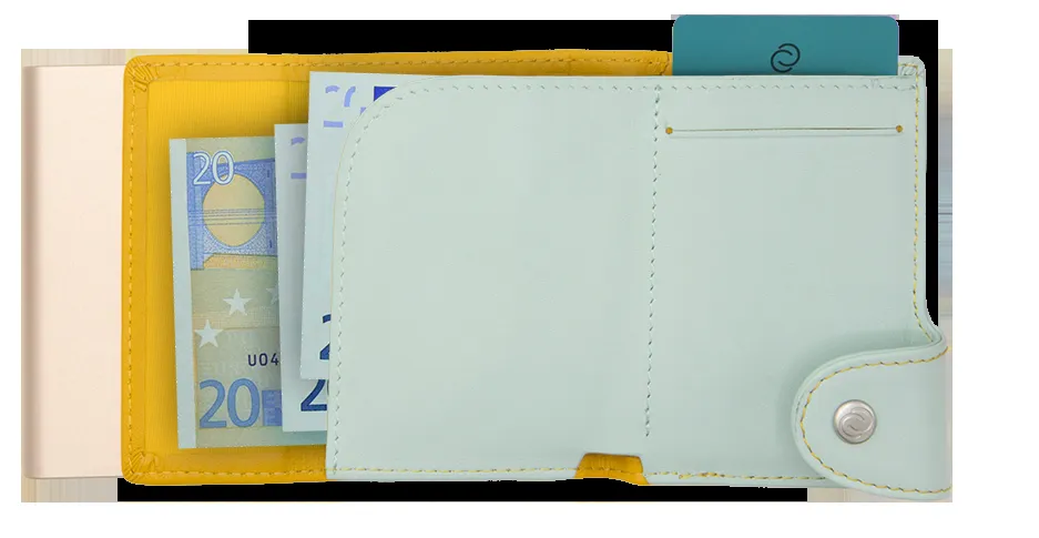 Saffron Aqua XL Coin and Cardholder