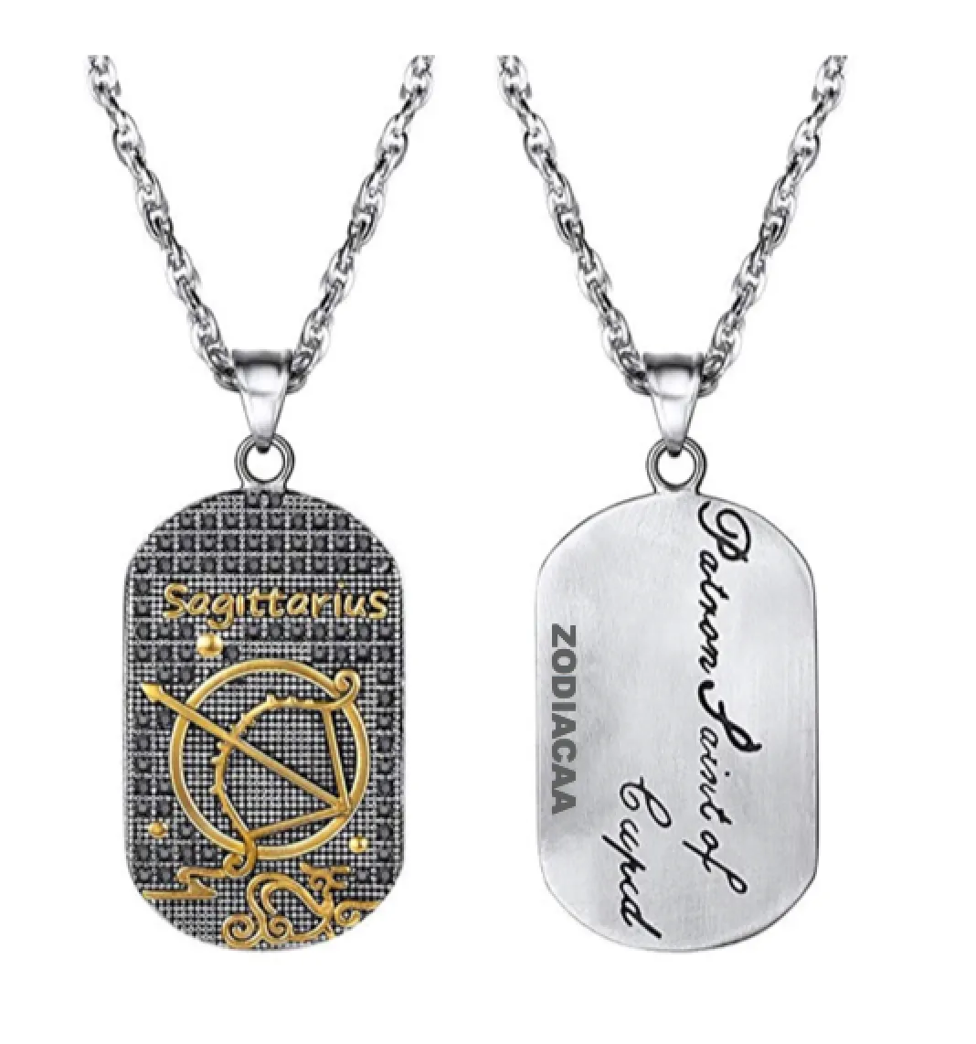 Sagittarius 3D Dog Tag necklaces